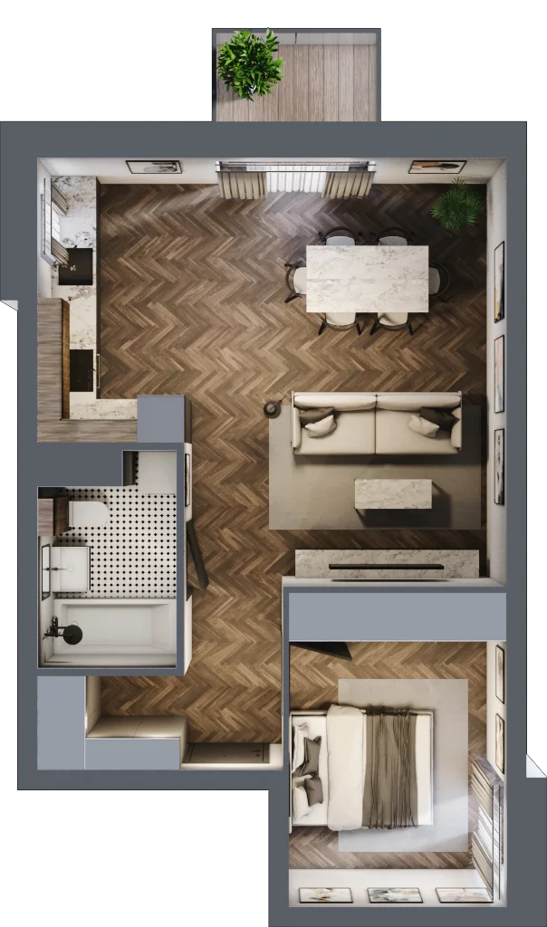 2 pokoje, mieszkanie 49,32 m², piętro 4, oferta nr E17, Kopernika 16, Oleśnica, ul. Mikołaja Kopernika 16