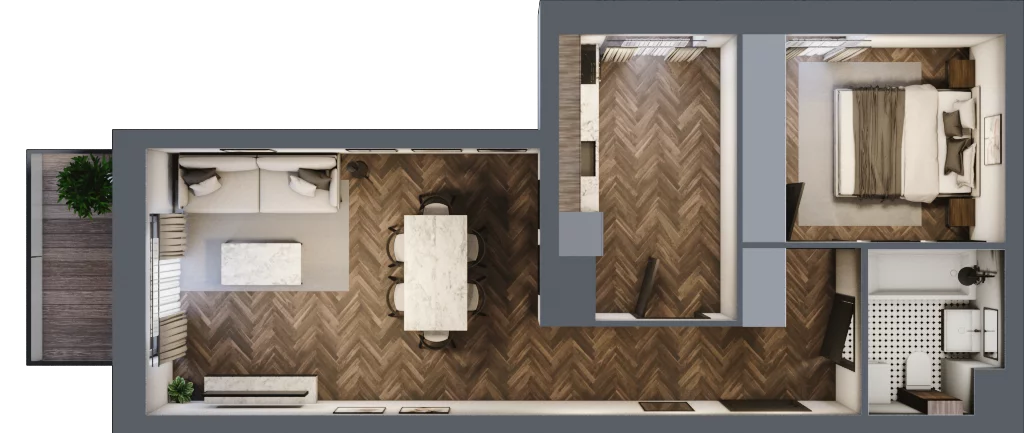 2 pokoje, mieszkanie 48,59 m², piętro 2, oferta nr D10, Kopernika 16, Oleśnica, ul. Mikołaja Kopernika 16