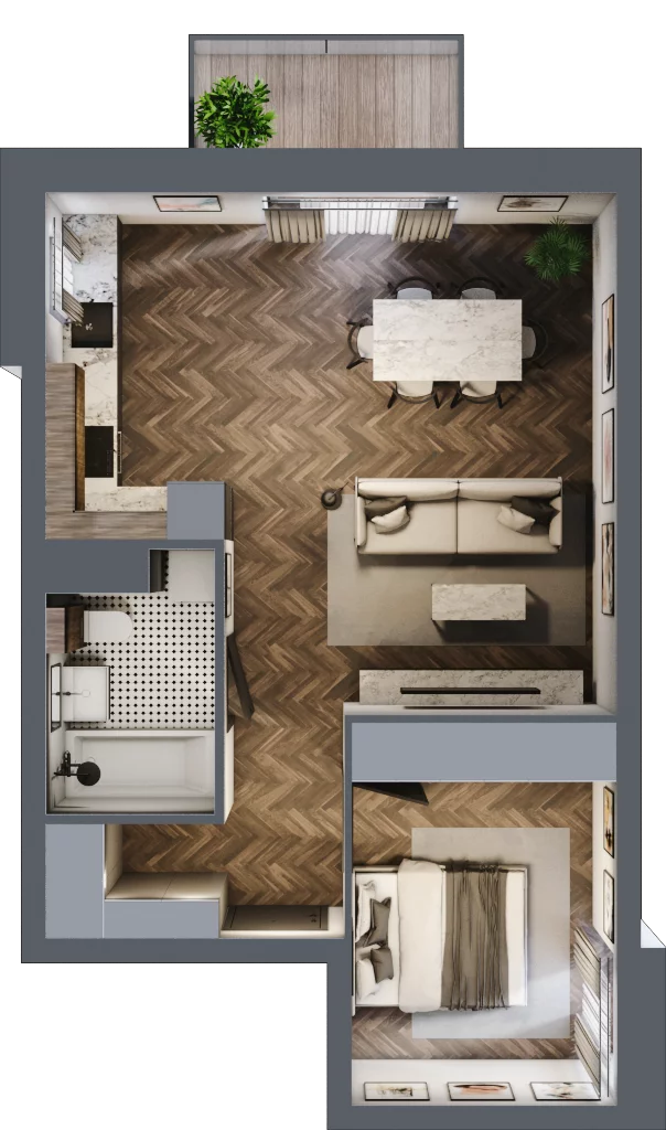 2 pokoje, mieszkanie 49,32 m², piętro 3, oferta nr E13, Kopernika 16, Oleśnica, ul. Mikołaja Kopernika 16