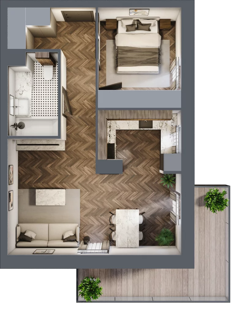 2 pokoje, mieszkanie 48,40 m², piętro 2, oferta nr E10, Kopernika 16, Oleśnica, ul. Mikołaja Kopernika 16