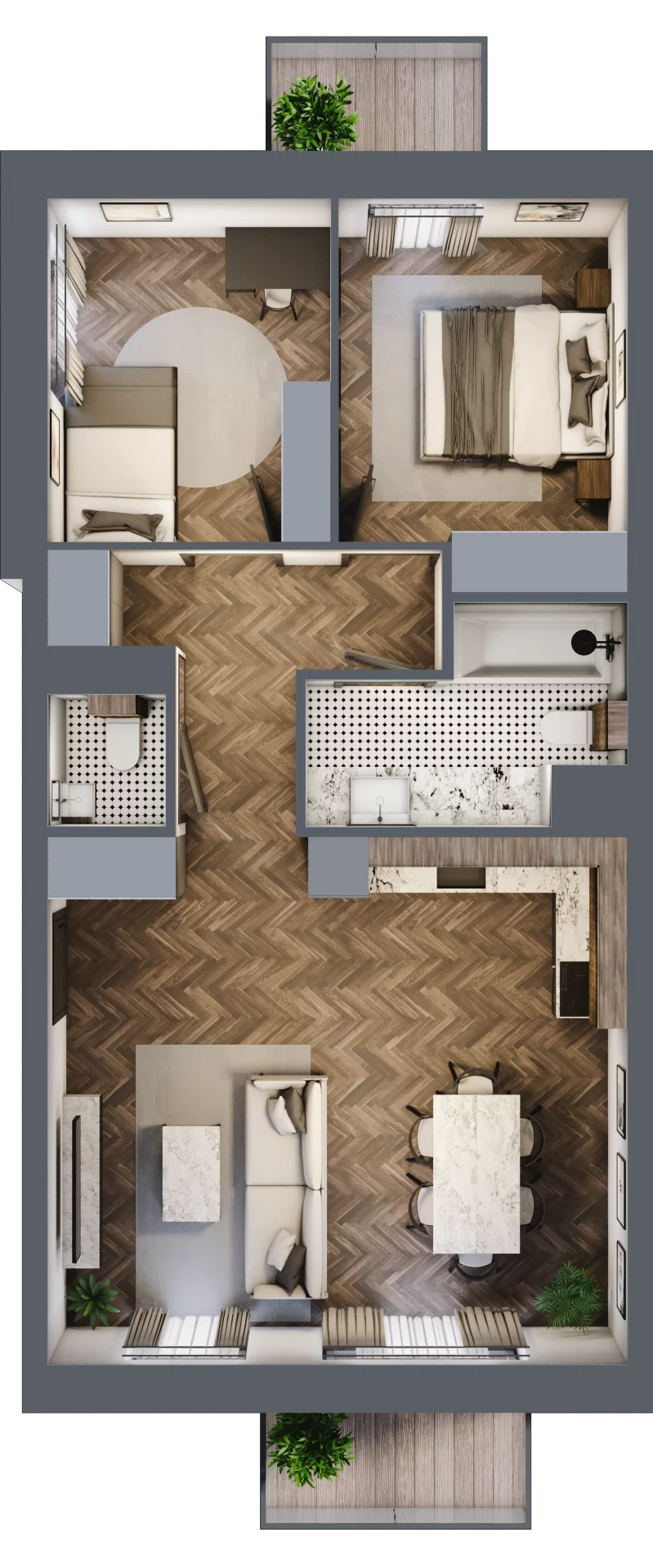 3 pokoje, mieszkanie 64,37 m², piętro 3, oferta nr D11, Kopernika 16, Oleśnica, ul. Mikołaja Kopernika 16