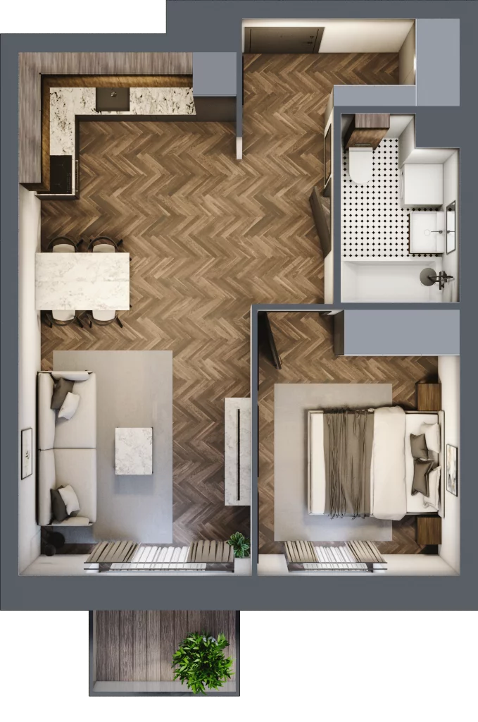2 pokoje, mieszkanie 42,92 m², piętro 3, oferta nr D13, Kopernika 16, Oleśnica, ul. Mikołaja Kopernika 16