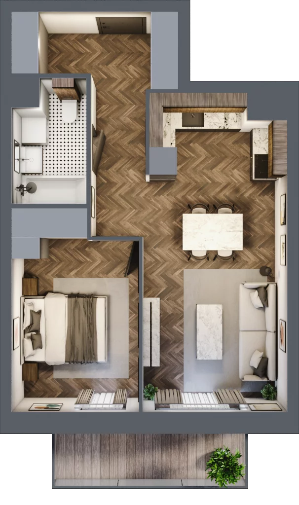 2 pokoje, mieszkanie 45,77 m², piętro 1, oferta nr F05, Kopernika 16, Oleśnica, ul. Mikołaja Kopernika 16