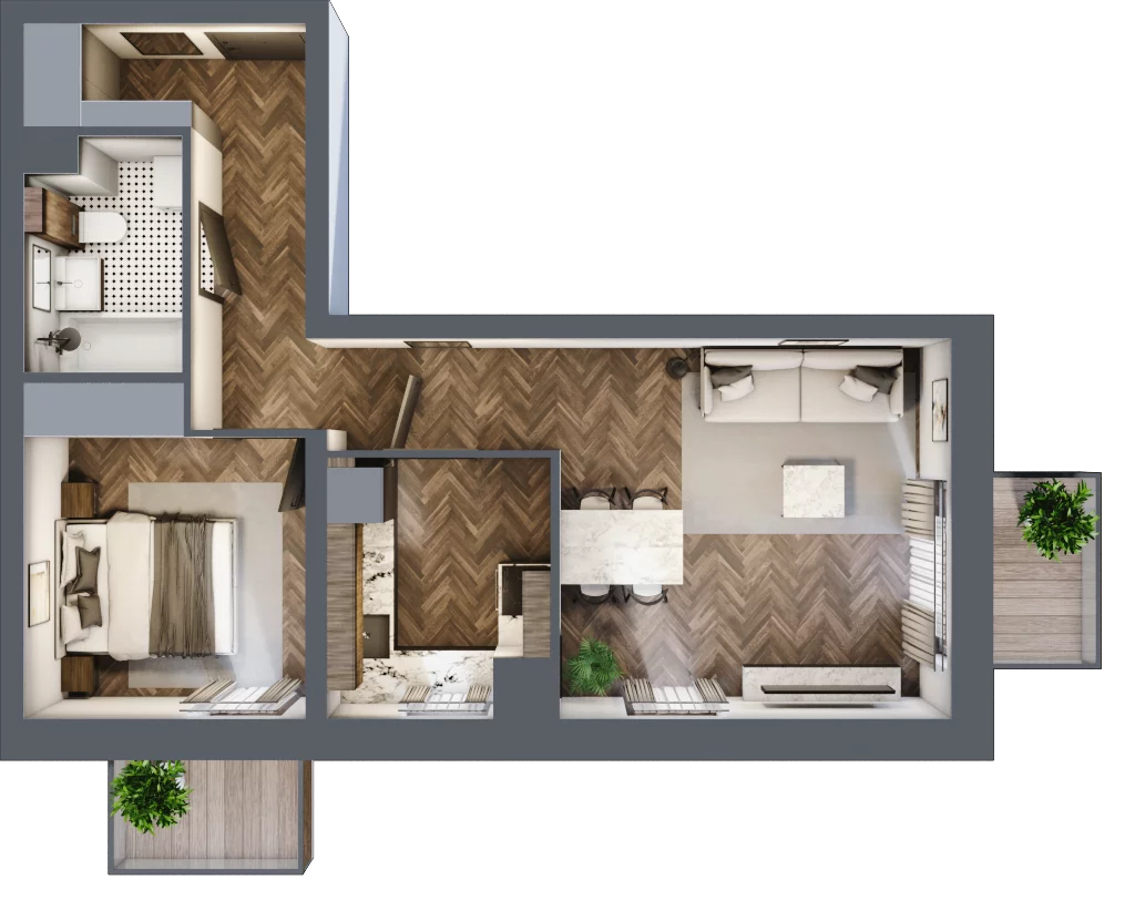 2 pokoje, mieszkanie 47,79 m², piętro 2, oferta nr H27, Kopernika 16, Oleśnica, ul. Mikołaja Kopernika 16