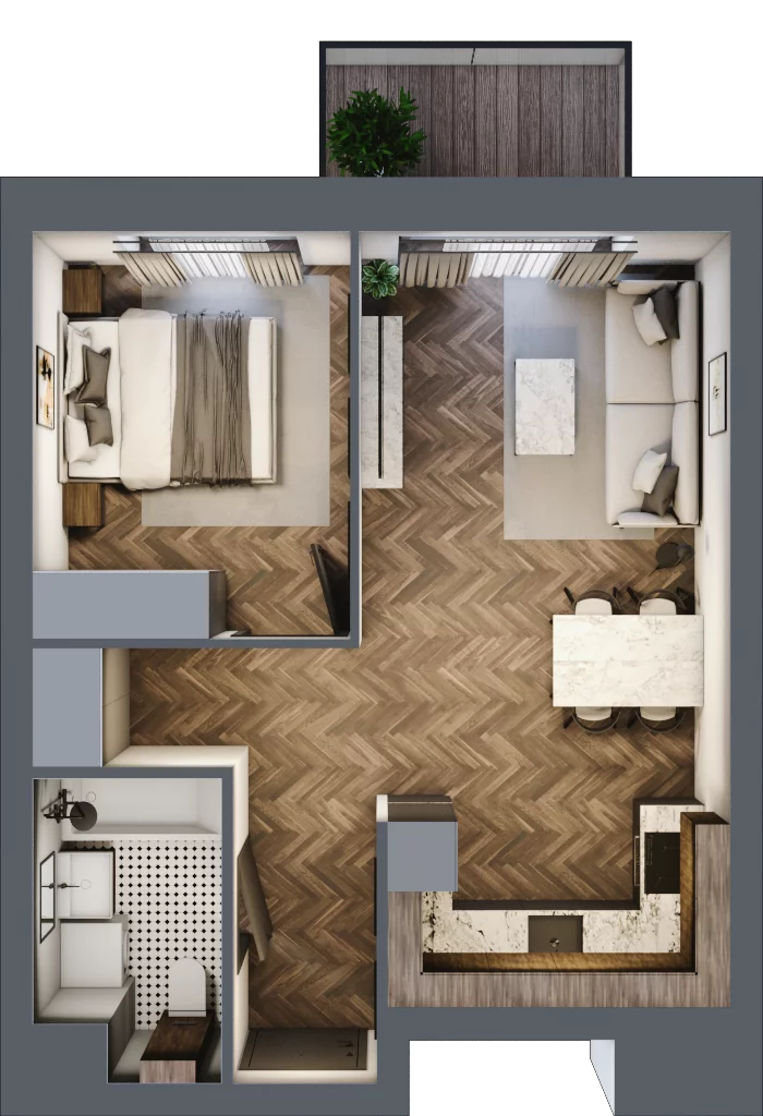 2 pokoje, mieszkanie 40,23 m², piętro 2, oferta nr H24, Kopernika 16, Oleśnica, ul. Mikołaja Kopernika 16