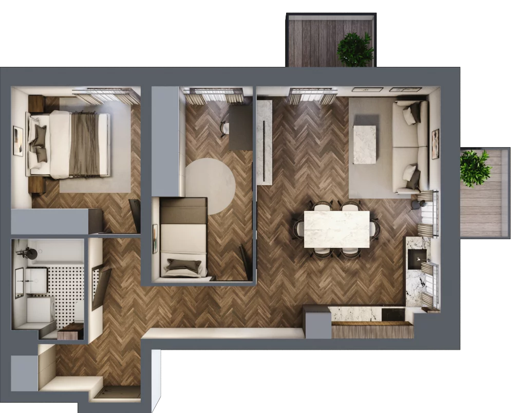 3 pokoje, mieszkanie 58,81 m², piętro 2, oferta nr H25, Kopernika 16, Oleśnica, ul. Mikołaja Kopernika 16