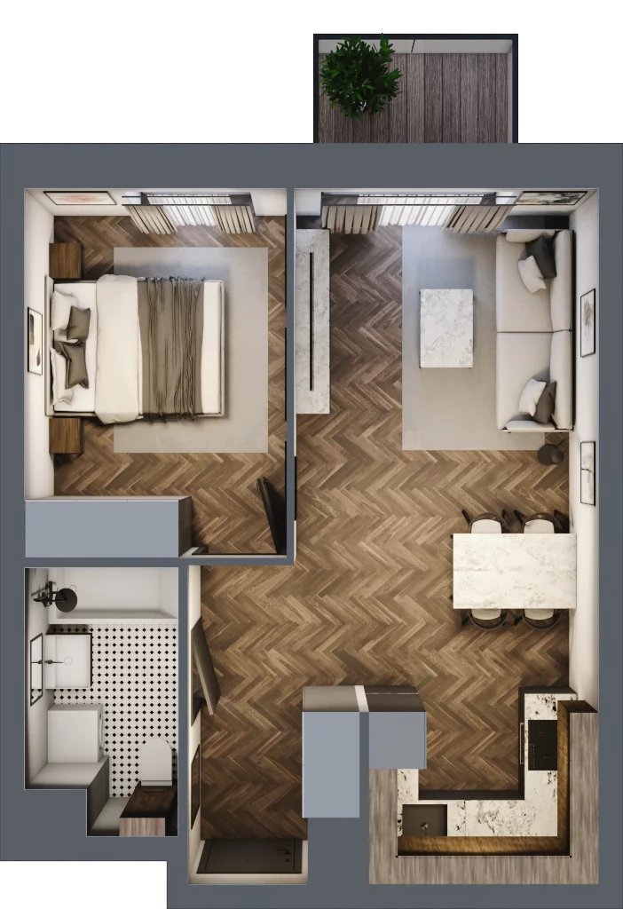 2 pokoje, mieszkanie 41,47 m², piętro 2, oferta nr G12, Kopernika 16, Oleśnica, ul. Mikołaja Kopernika 16
