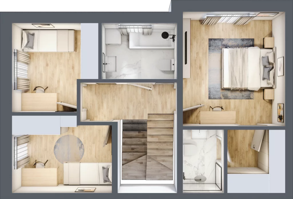 Dom 113,82 m², oferta nr 27_2, Osiedle Szumiących Traw - segmenty etap XV, Porosły, ul. Jesiennych Liści 99/1