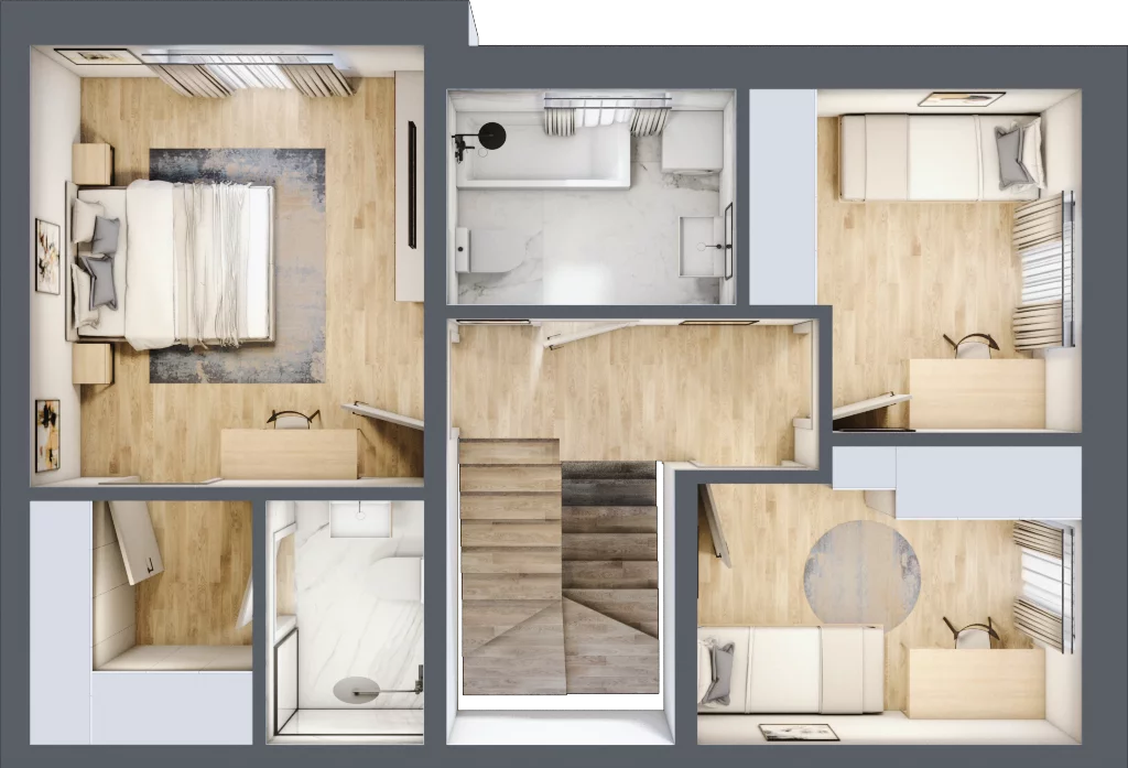 Dom 113,82 m², oferta nr 28_2, Osiedle Szumiących Traw - segmenty etap XV, Porosły, ul. Jesiennych Liści 99/1