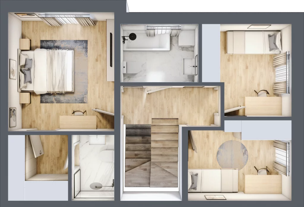Dom 113,82 m², oferta nr 36_2, Osiedle Szumiących Traw - segmenty etap XV, Porosły, ul. Jesiennych Liści 99/1