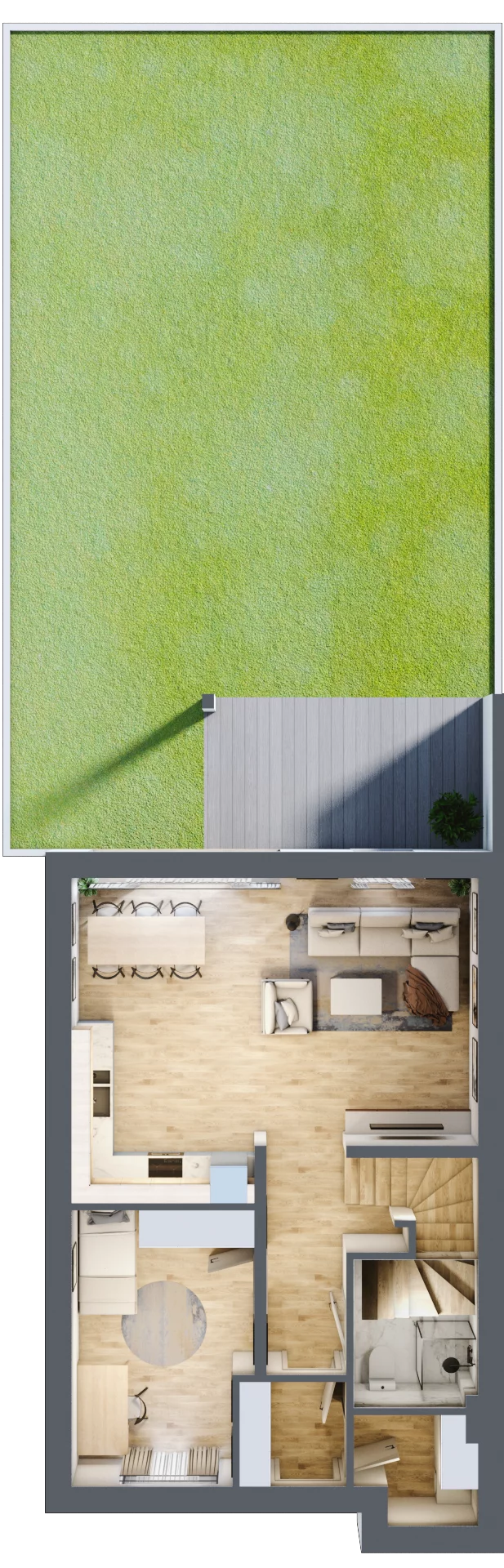 Dom 109,84 m², oferta nr 5_2, Dzielnica Hrabska - etap II, Falenty Nowe, ul. Droga Hrabska 5b