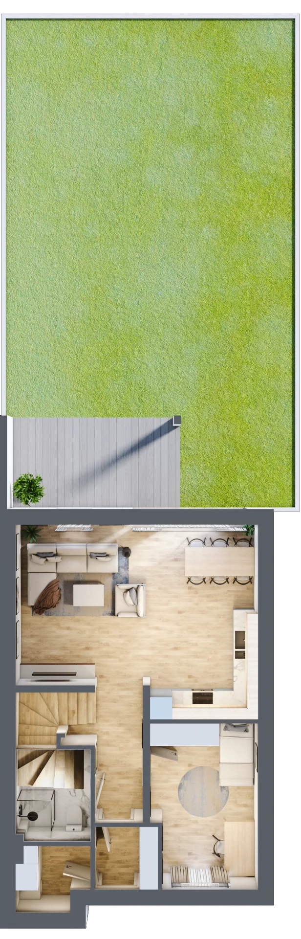 Dom 109,84 m², oferta nr 6_2, Dzielnica Hrabska - etap II, Falenty Nowe, ul. Droga Hrabska 5b