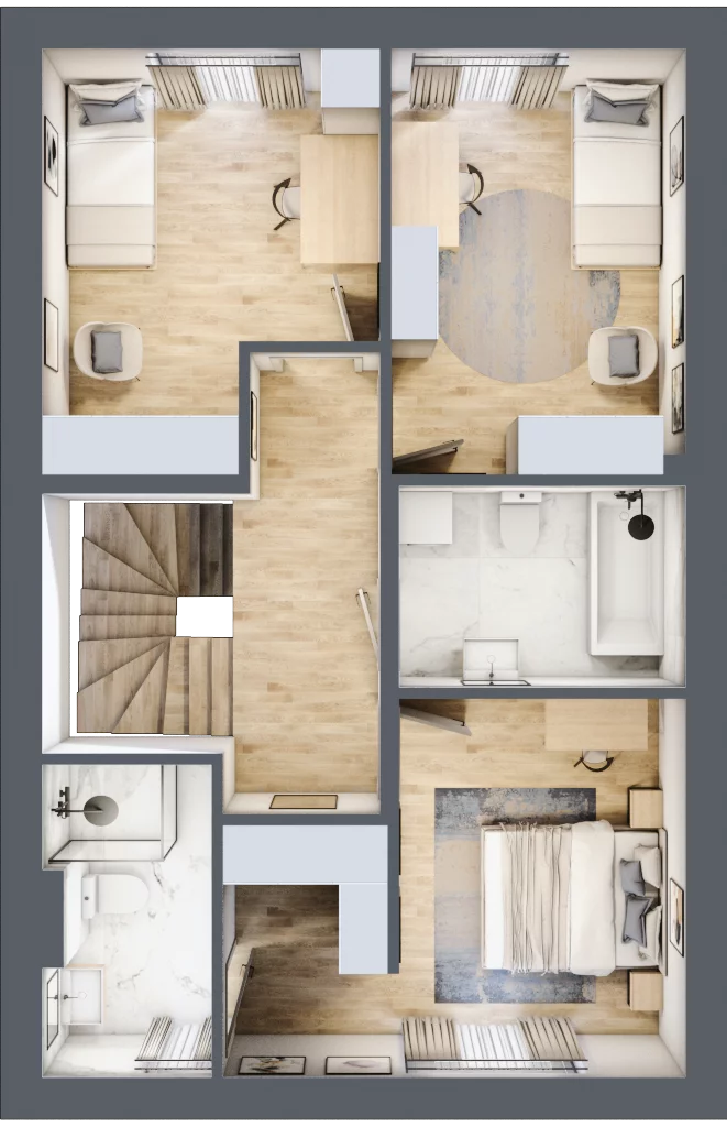 Dom 109,84 m², oferta nr 6_2, Dzielnica Hrabska - etap II, Falenty Nowe, ul. Droga Hrabska 5b