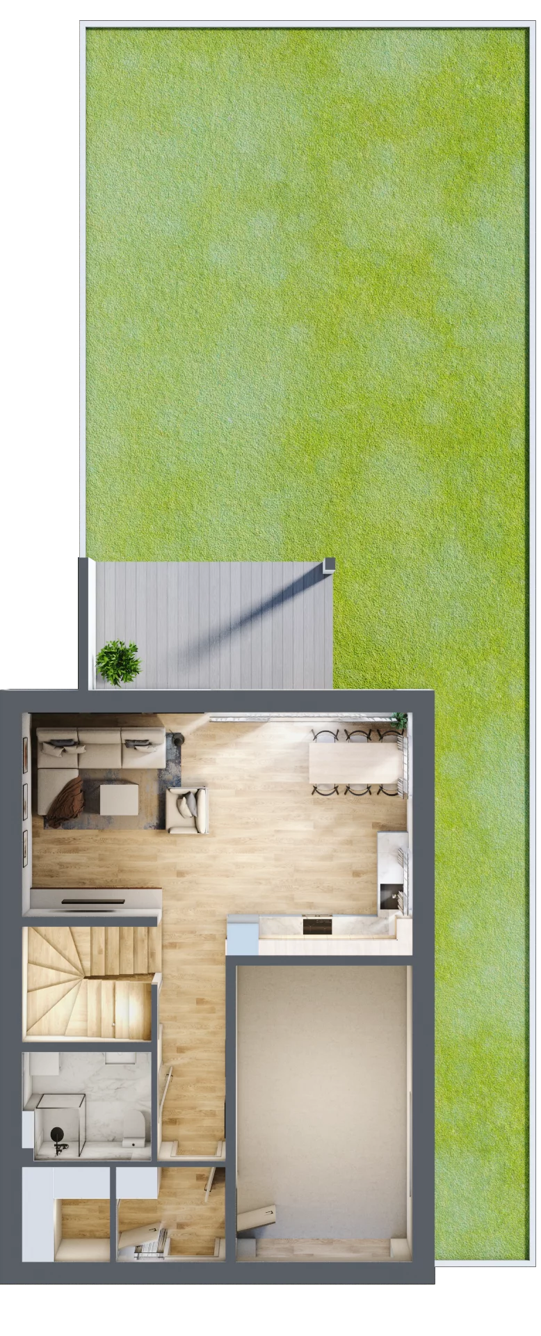 Dom 129,96 m², oferta nr 7_1, Dzielnica Hrabska - etap II, Falenty Nowe, ul. Droga Hrabska 5b