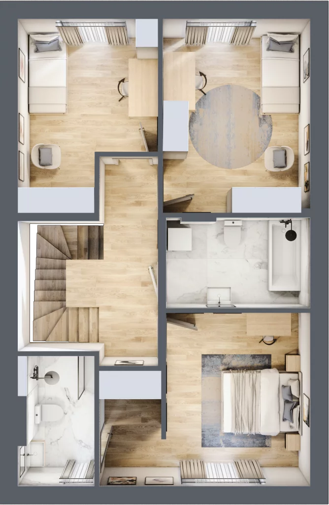 Dom 113,20 m², oferta nr 9.2, Dzielnica Hrabska - etap III, Falenty Nowe, ul. Droga Hrabska 4G