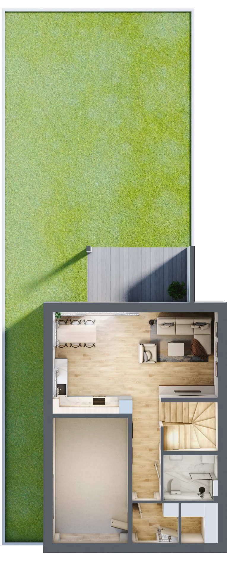 Dom 129,96 m², oferta nr 10.1, Dzielnica Hrabska - etap III, Falenty Nowe, ul. Droga Hrabska 4G