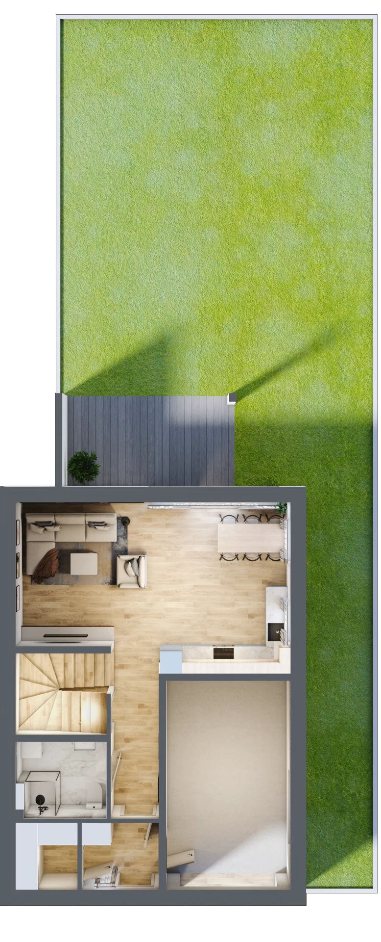 Dom 129,96 m², oferta nr 11.1, Dzielnica Hrabska - etap III, Falenty Nowe, ul. Droga Hrabska 4G