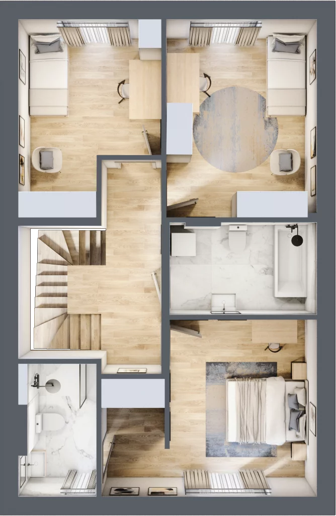 Dom 113,20 m², oferta nr 11.2, Dzielnica Hrabska - etap III, Falenty Nowe, ul. Droga Hrabska 4G