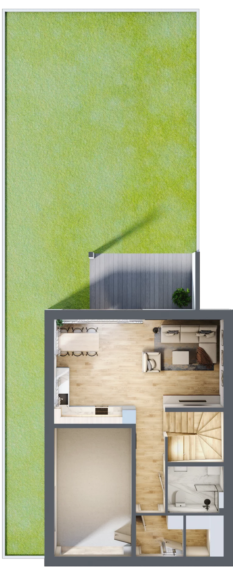 Dom 129,96 m², oferta nr 12.1, Dzielnica Hrabska - etap III, Falenty Nowe, ul. Droga Hrabska 4G