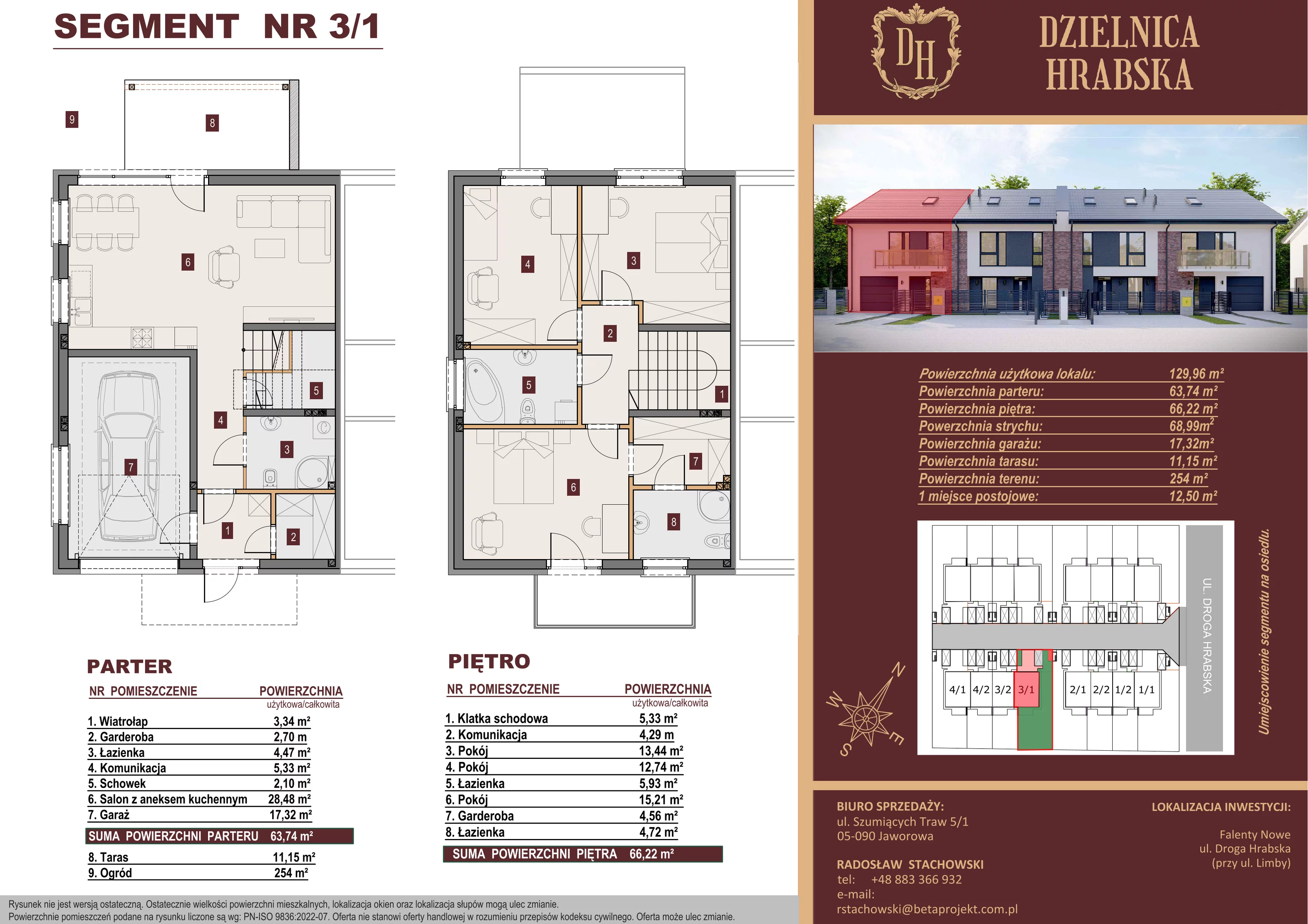 Dom 129,96 m², oferta nr 3_1, Dzielnica Hrabska, Falenty Nowe, ul. Droga Hrabska 5b