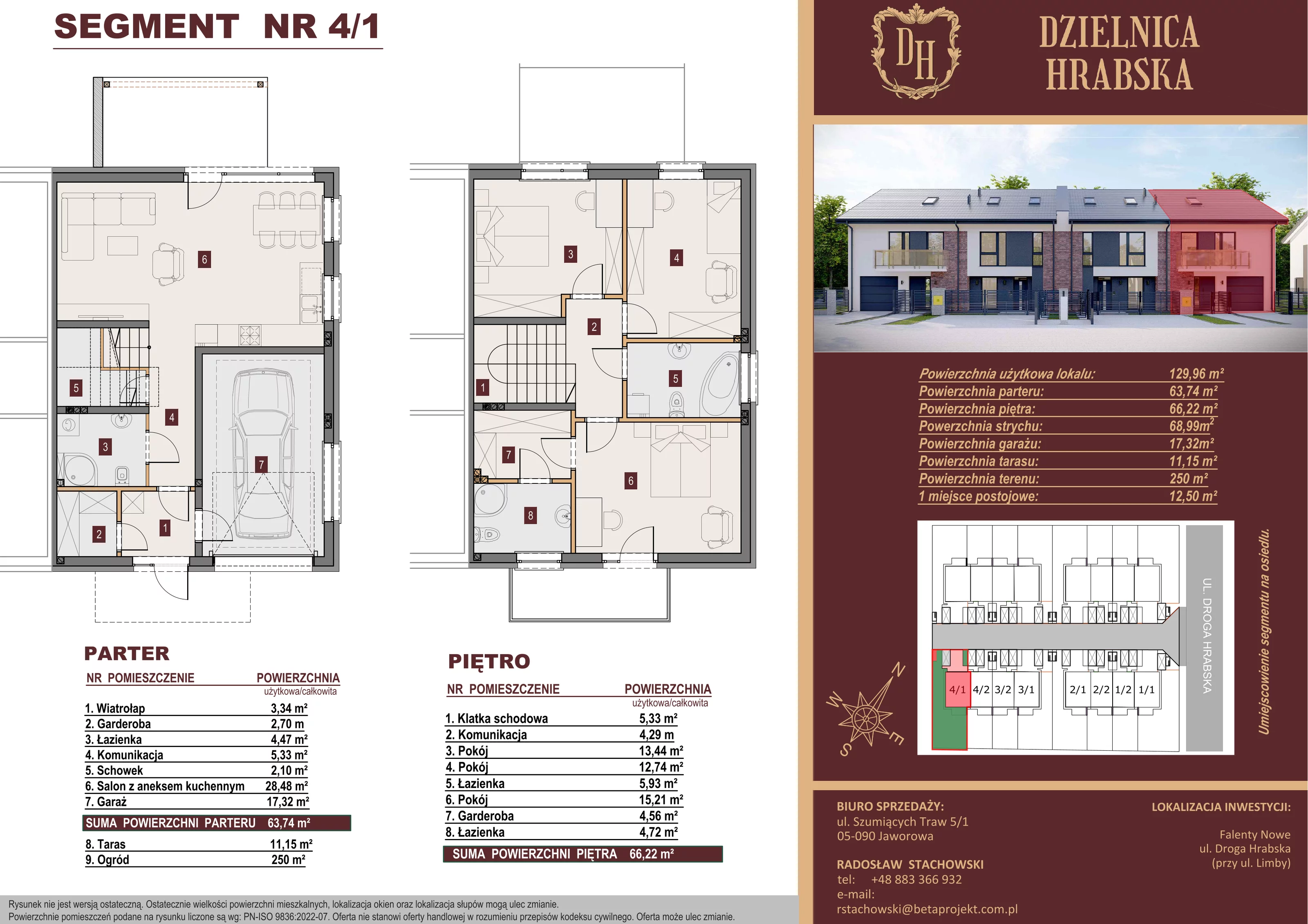 Dom 129,96 m², oferta nr 4_1, Dzielnica Hrabska, Falenty Nowe, ul. Droga Hrabska 5b