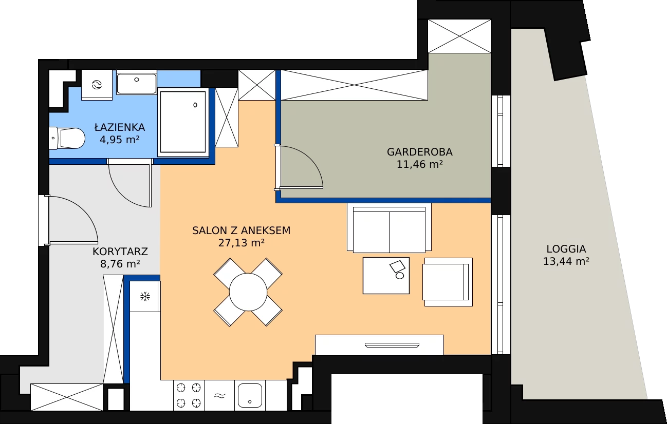 Zalety mieszkania 52.49 m², 18