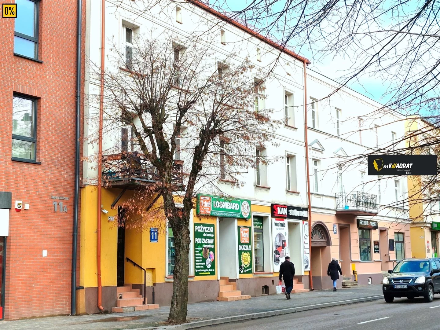 Mieszkanie dwupokojowe 57,31 m², Ełk, Centrum, Sprzedaż