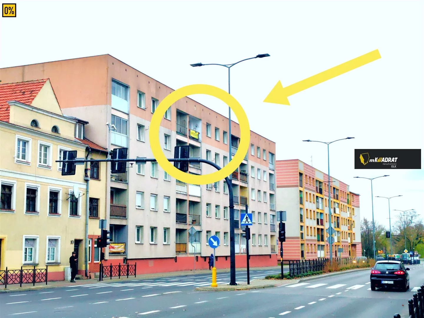 Mieszkanie dwupokojowe 43,50 m², Ełk, Centrum, Wojska Polskiego, Sprzedaż