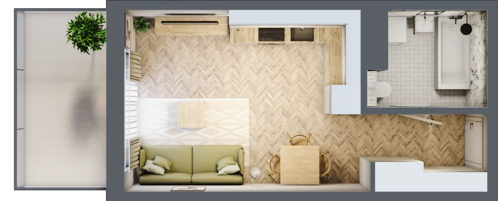 1 pokój, mieszkanie 26,67 m², piętro 6, oferta nr 125, Rezydencja Świerkowa, Radom, Idalin, ul. Świerkowa 47