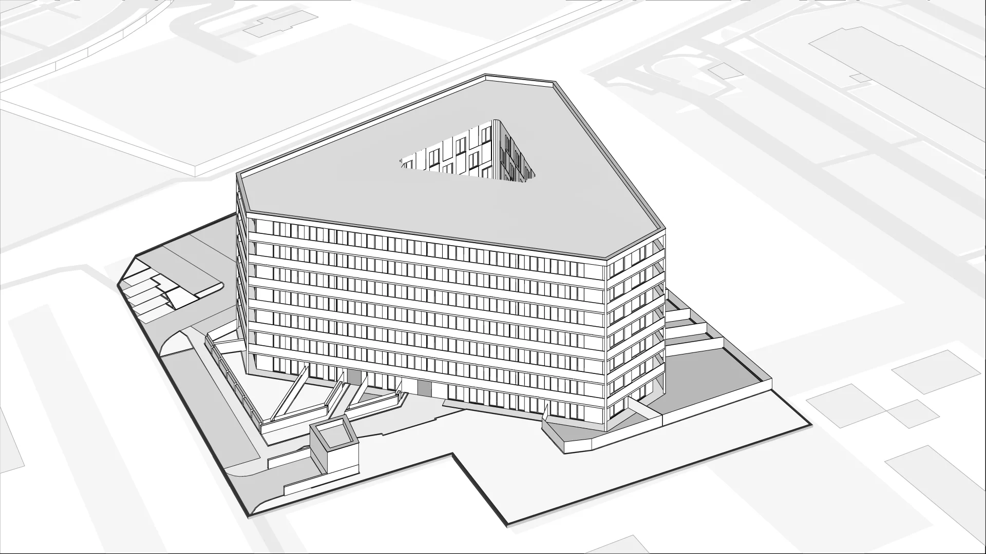 Wirtualna makieta 3D mieszkania 42.99 m², M079
