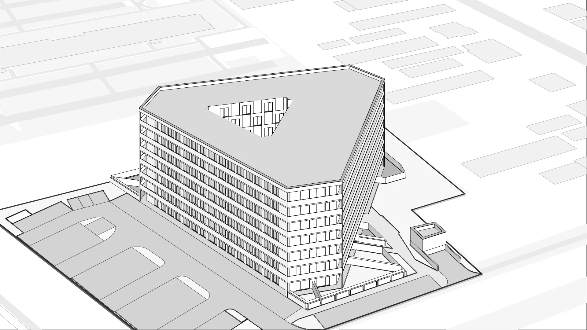 Wirtualna makieta 3D mieszkania 40.63 m², M004