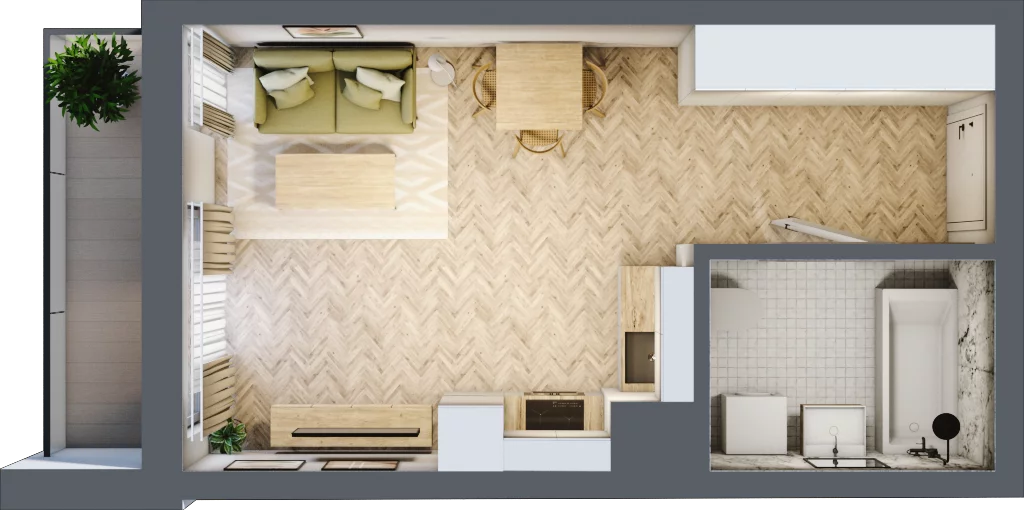 1 pokój, mieszkanie 29,94 m², piętro 6, oferta nr M181, ULTRADOM, Radom, Gołębiów, ul. Gołębiowska