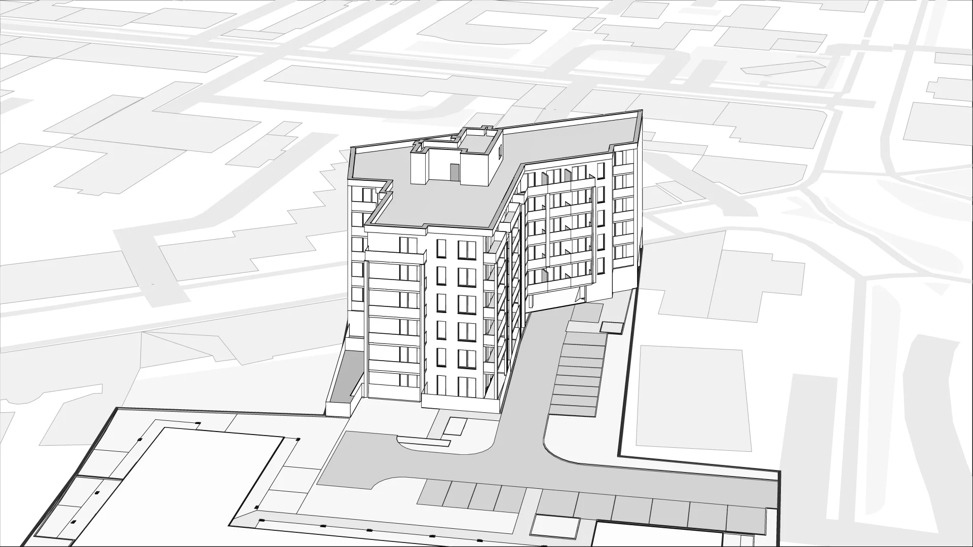 Wirtualna makieta 3D mieszkania 25.58 m², Budynek 2 Mieszkanie 64