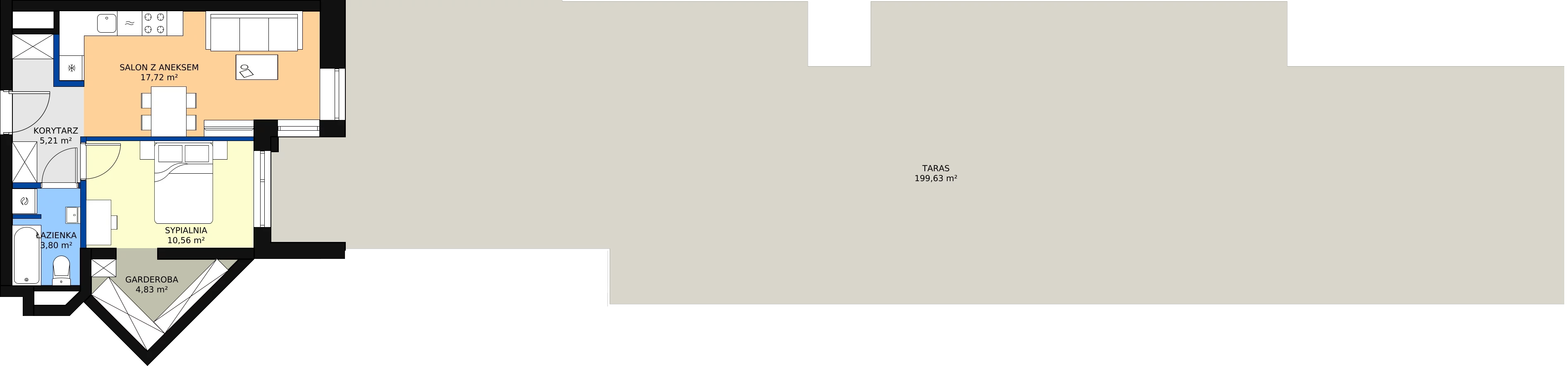 Zalety mieszkania 43.16 m², M81