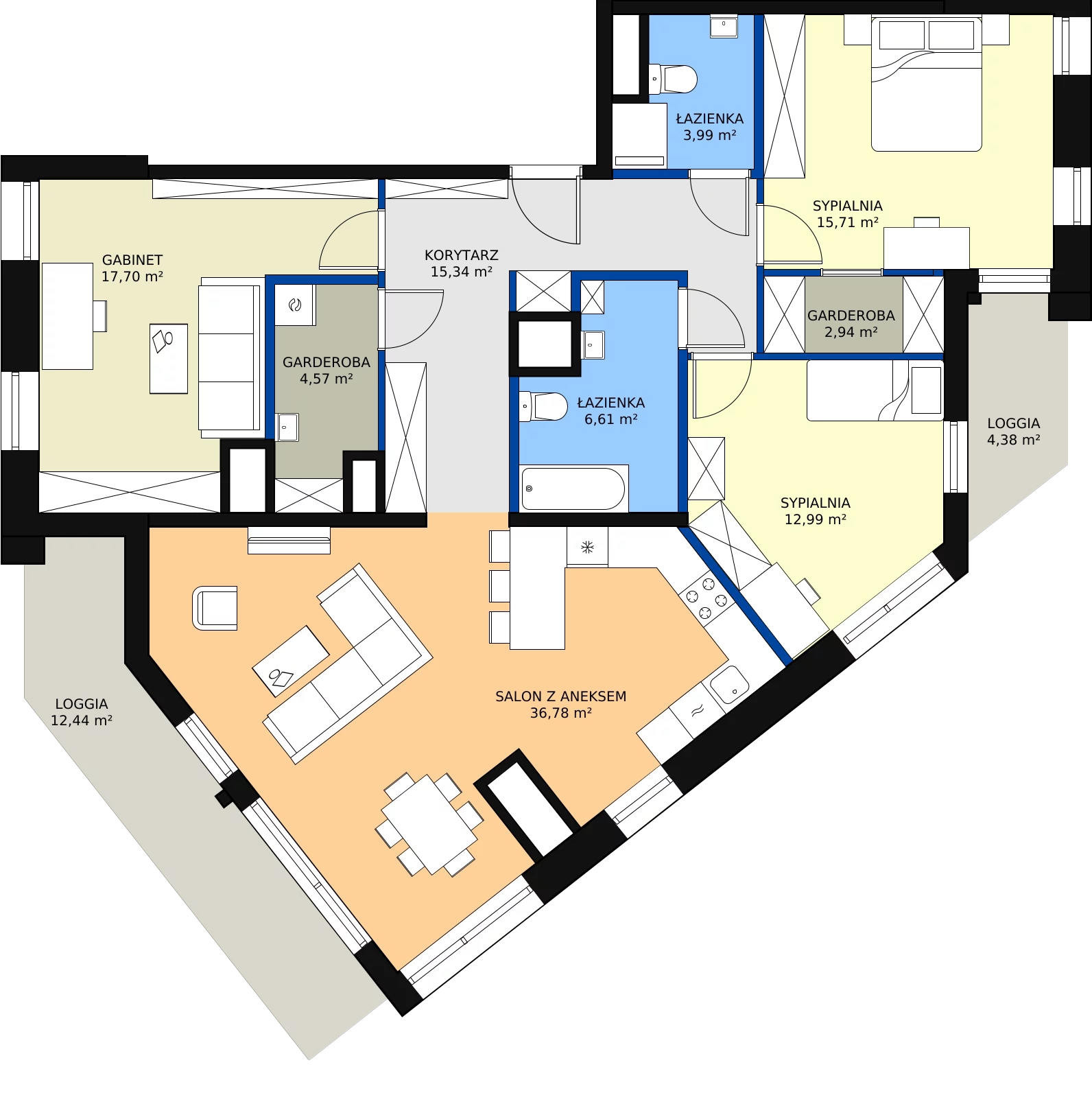Zalety mieszkania 116.45 m², M190