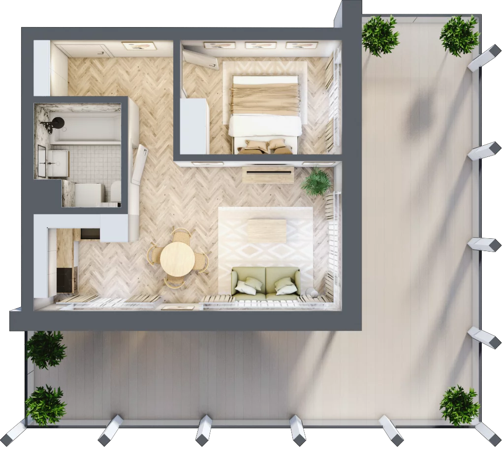 2 pokoje, apartament 38,10 m², piętro 1, oferta nr A.14, Browar Hugo Scobel, Gliwice, Śródmieście, ul. Piwna
