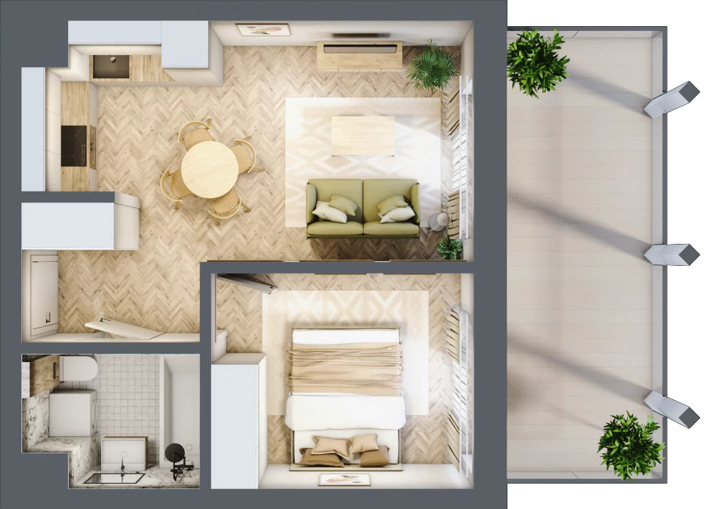 2 pokoje, apartament 34,46 m², piętro 1, oferta nr A.16, Browar Hugo Scobel, Gliwice, Śródmieście, ul. Piwna
