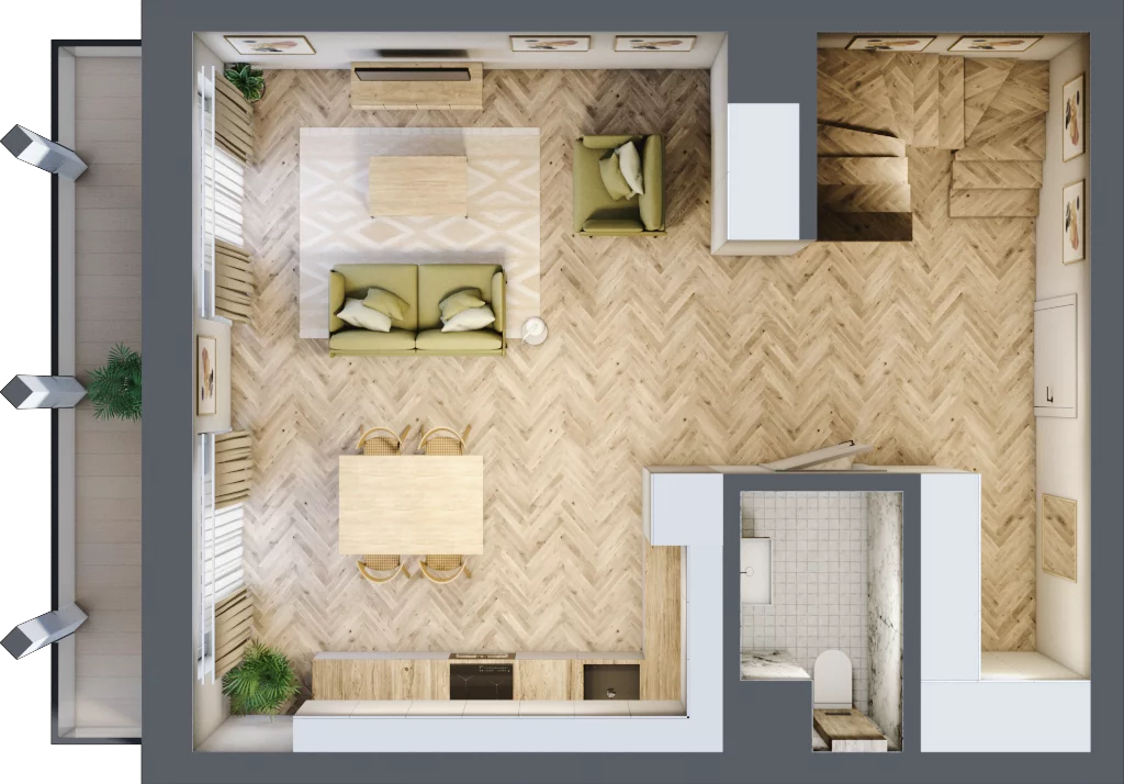 3 pokoje, apartament 74,51 m², piętro 5, oferta nr A.75, Browar Hugo Scobel, Gliwice, Śródmieście, ul. Piwna