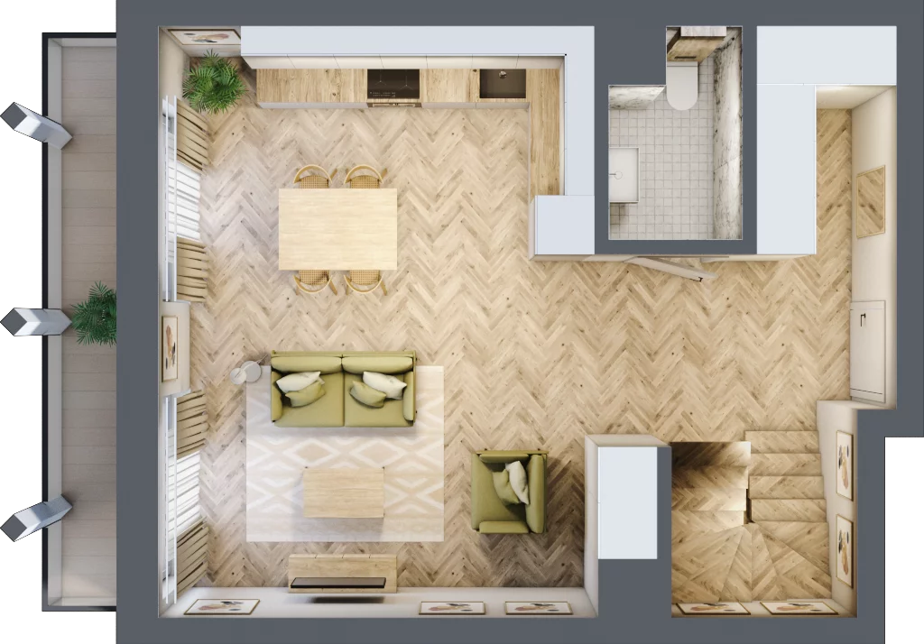 3 pokoje, apartament 73,53 m², piętro 5, oferta nr A.78, Browar Hugo Scobel, Gliwice, Śródmieście, ul. Piwna