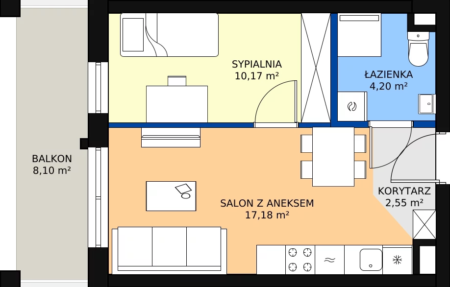 Zalety lokalu inwestycyjnego 34.8 m², L36