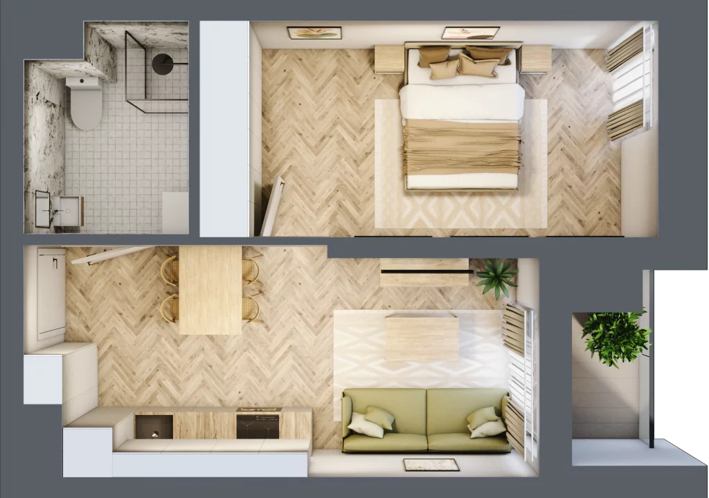 2 pokoje, lokal inwestycyjny 37,17 m², piętro 3, oferta nr L41, Sky Trust II - lokale inwestycyjne, Kielce, Bocianek, al. Solidarności / ul. Świętokrzyska