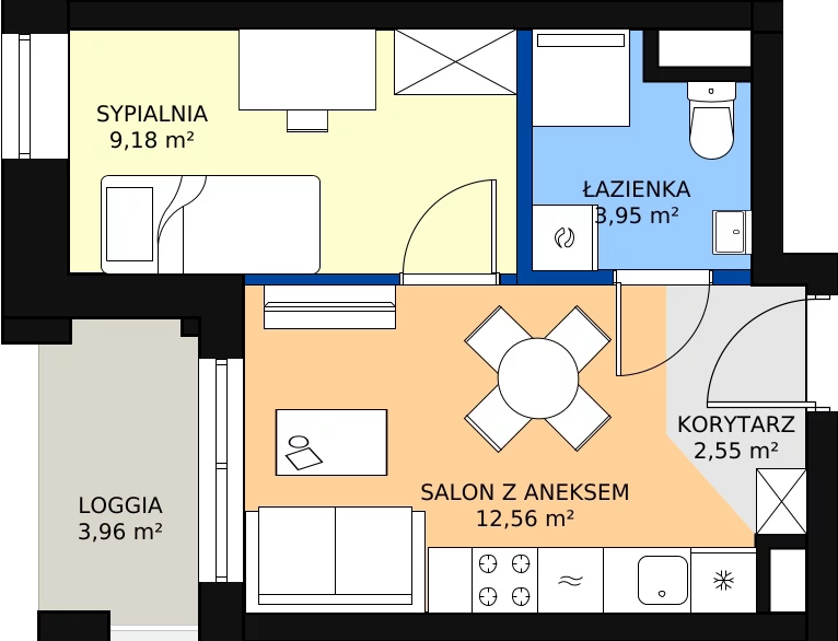 Zalety lokalu inwestycyjnego 29.02 m², L45
