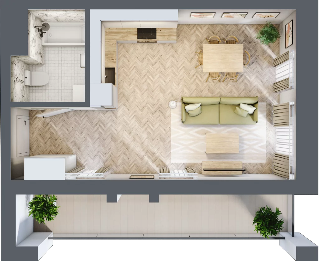 1 pokój, lokal inwestycyjny 34,78 m², piętro 4, oferta nr L68, Sky Trust II - lokale inwestycyjne, Kielce, Bocianek, al. Solidarności / ul. Świętokrzyska