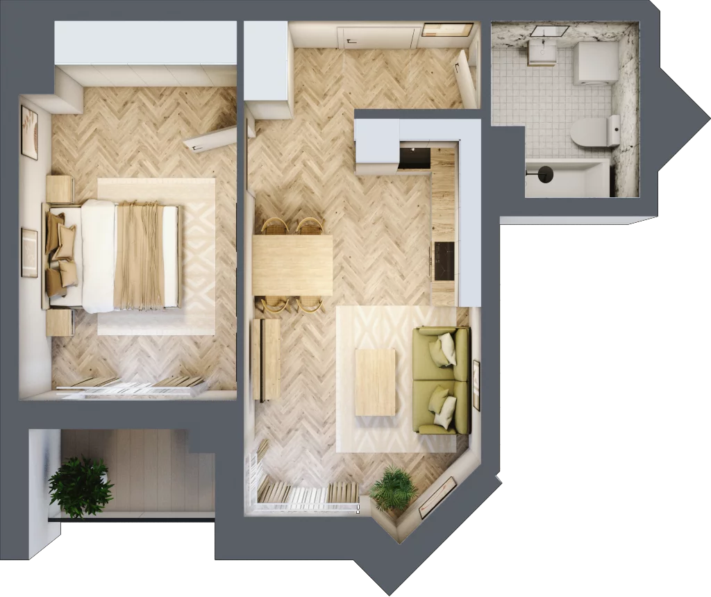 2 pokoje, lokal inwestycyjny 42,82 m², piętro 8, oferta nr L118, Sky Trust II - lokale inwestycyjne, Kielce, Bocianek, al. Solidarności / ul. Świętokrzyska
