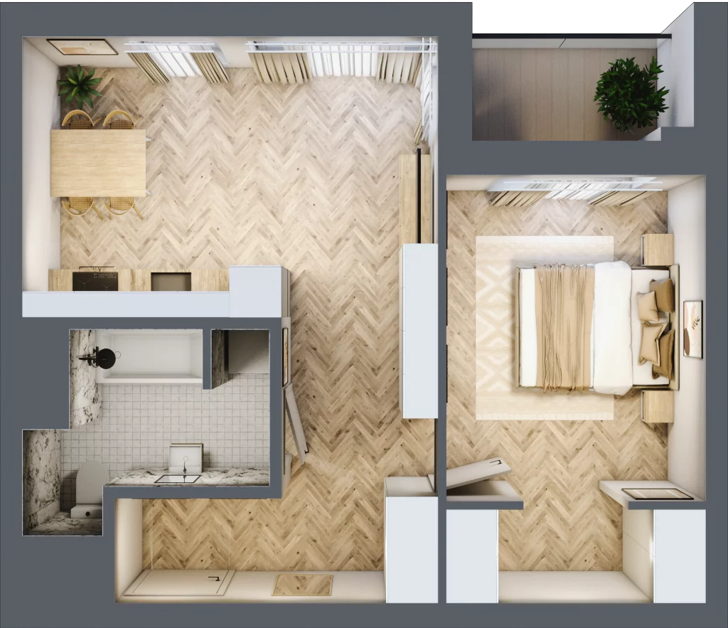 2 pokoje, lokal inwestycyjny 45,02 m², piętro 9, oferta nr L130, Sky Trust II - lokale inwestycyjne, Kielce, Bocianek, al. Solidarności / ul. Świętokrzyska