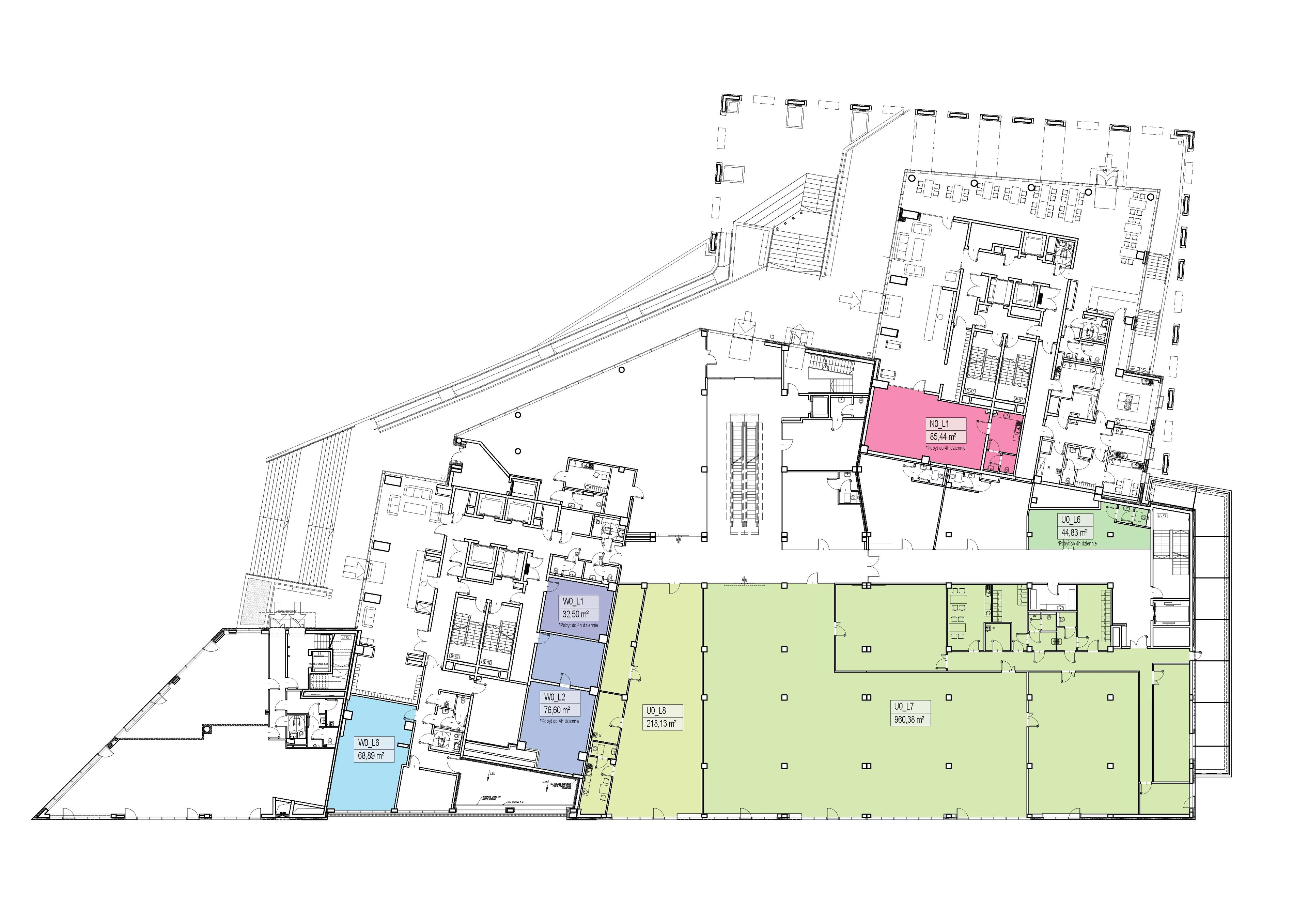 Lokal użytkowy 218,13 m², oferta nr , U0_L8, Rzeszów, Szopena 35c