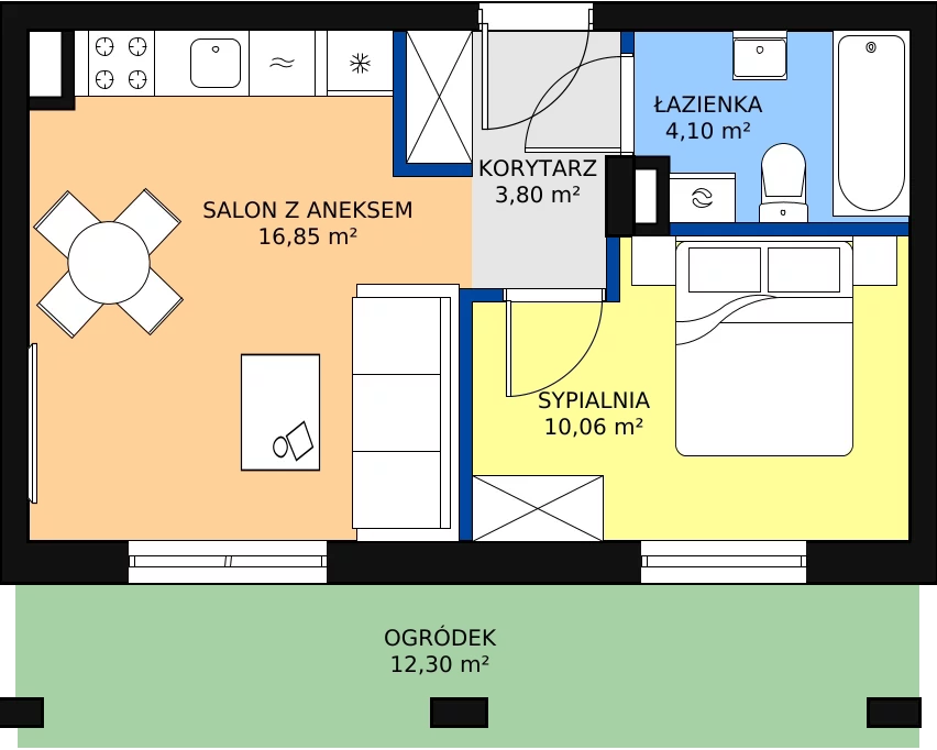 Zalety mieszkania 36.13 m², 2