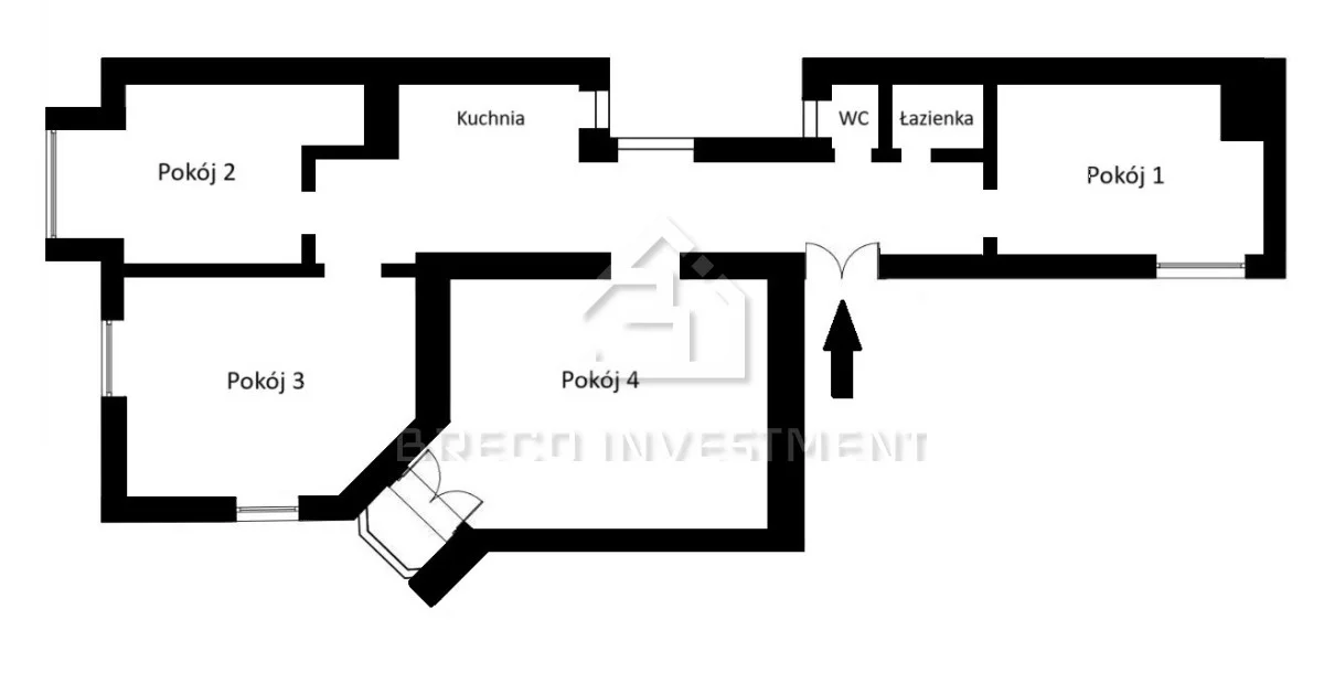 Apartament na sprzedaż, 103,00 m², 4 pokoje, piętro 1, oferta nr BRECO211044