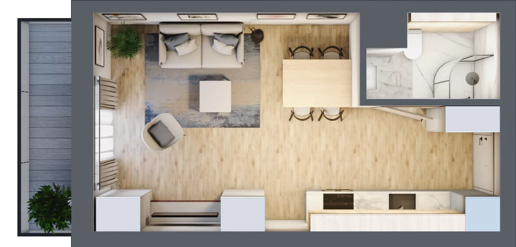 1 pokój, mieszkanie 26,01 m², piętro 3, oferta nr 27, Lipowa 45, Łódź, Polesie, ul. Lipowa 45