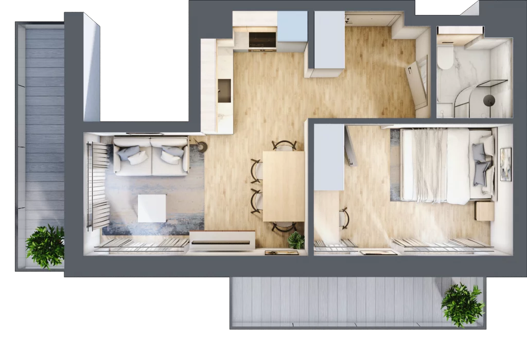 2 pokoje, mieszkanie 33,79 m², piętro 3, oferta nr 73, Lipowa 45, Łódź, Polesie, ul. Lipowa 45